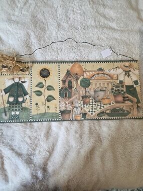 Harvest Country Wood Hanging Wall Plaque Fall And Sunflower Cottagecore